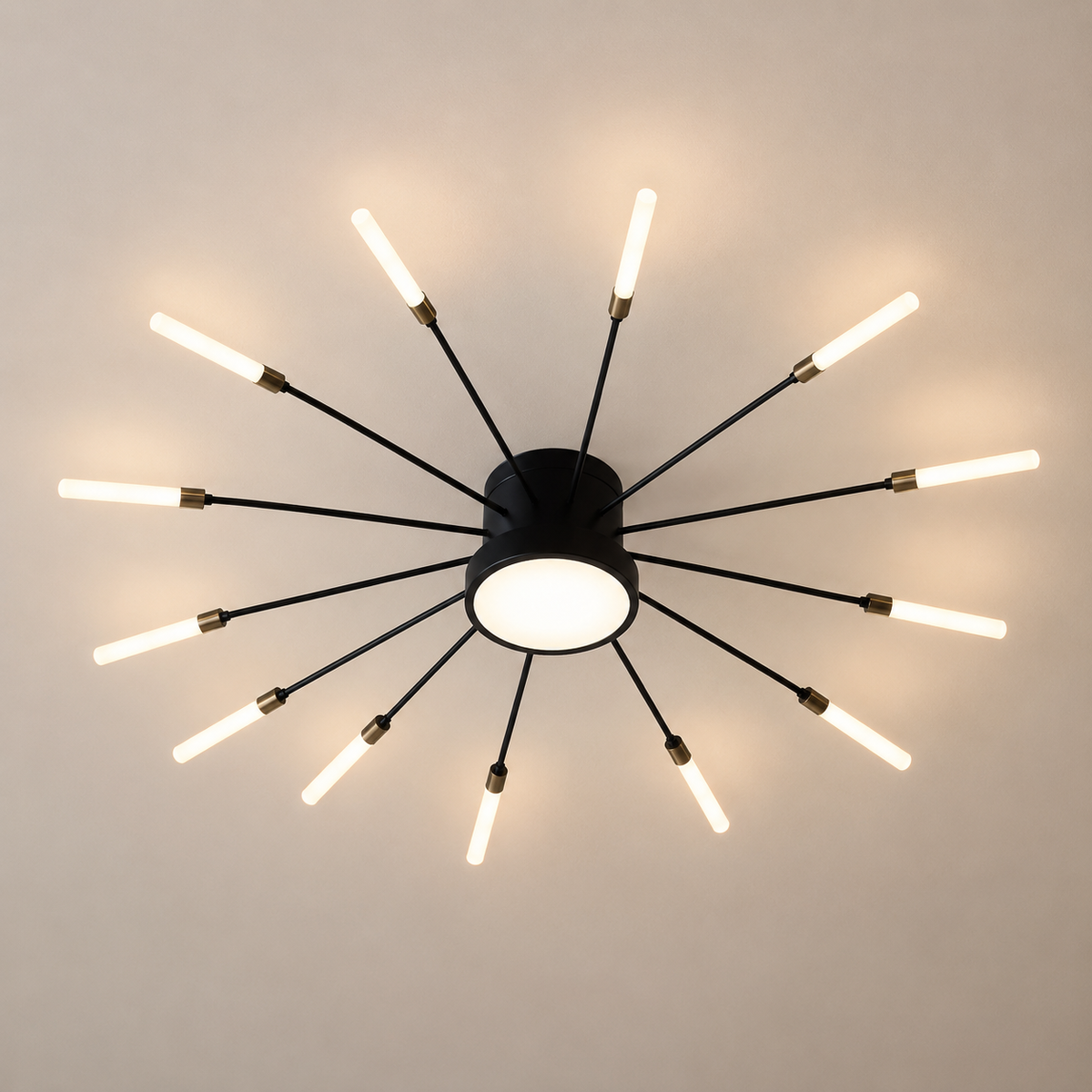 Plafonnier Sculptural Doré 20 LED