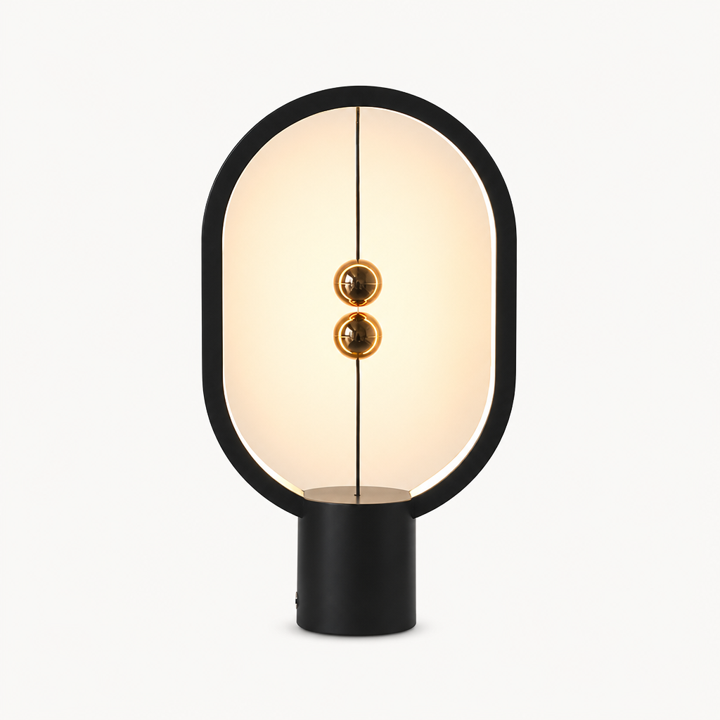 Lampe Balance Magnétique Ovale LED USB — photo produit fond gris