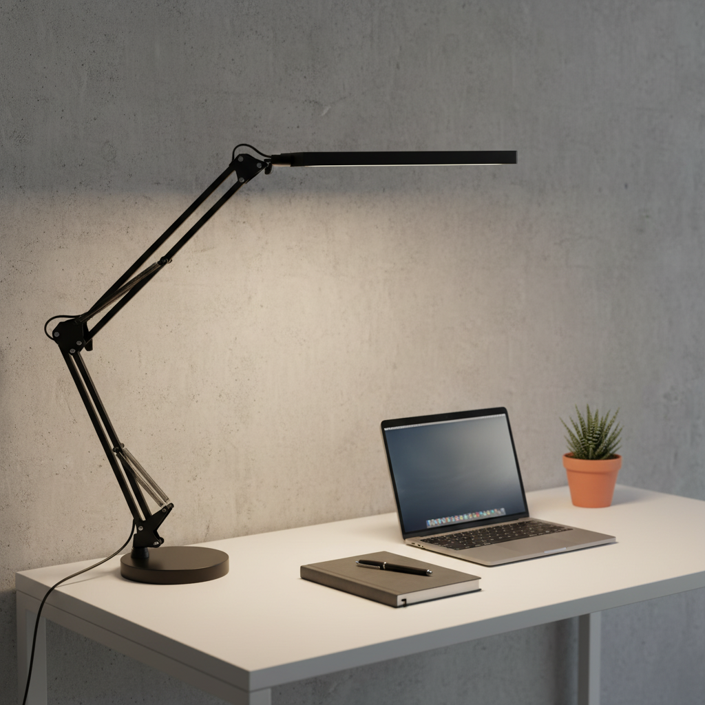 Lampe de Bureau Architecte Noir — mise en situation bureau home office