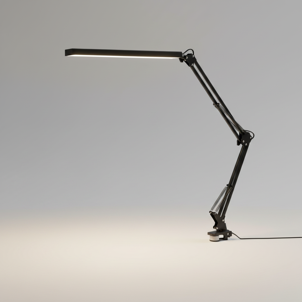 Lampe de Bureau Architecte Noir — photo produit fond gris