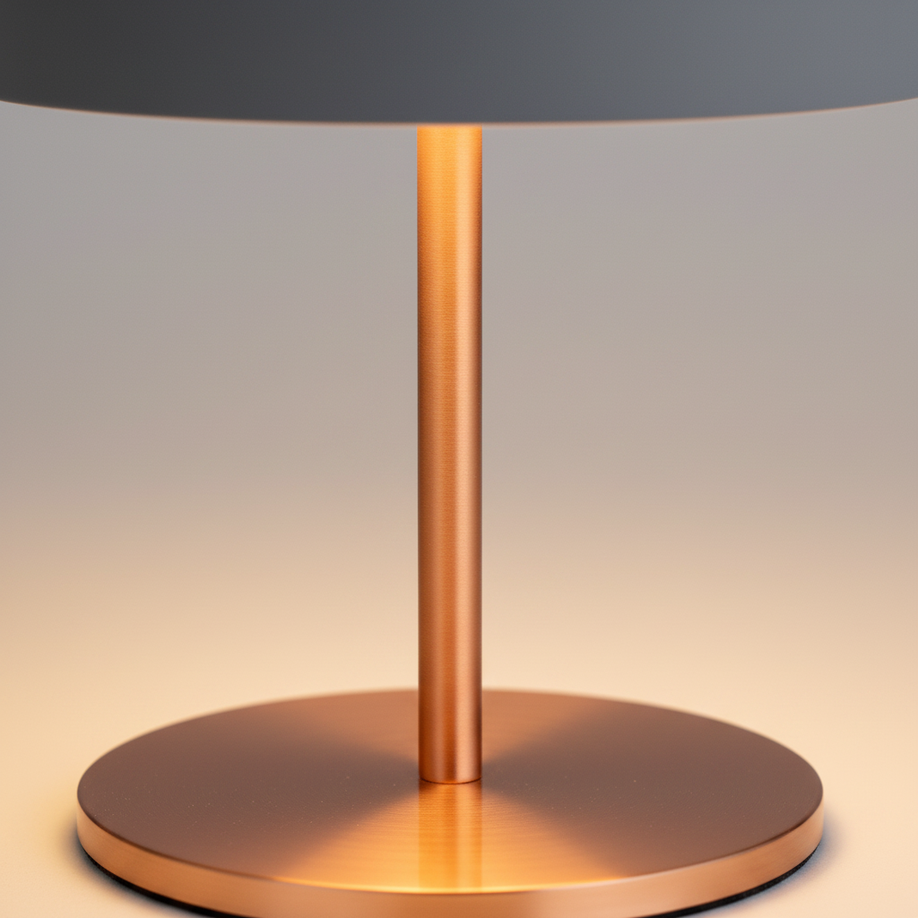 Lampe de Chevet Design Nordique Gris — gros plan détail matière et finition