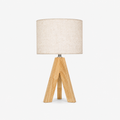 Lampe de Chevet USB Bambou Dimmable A — photo produit fond gris