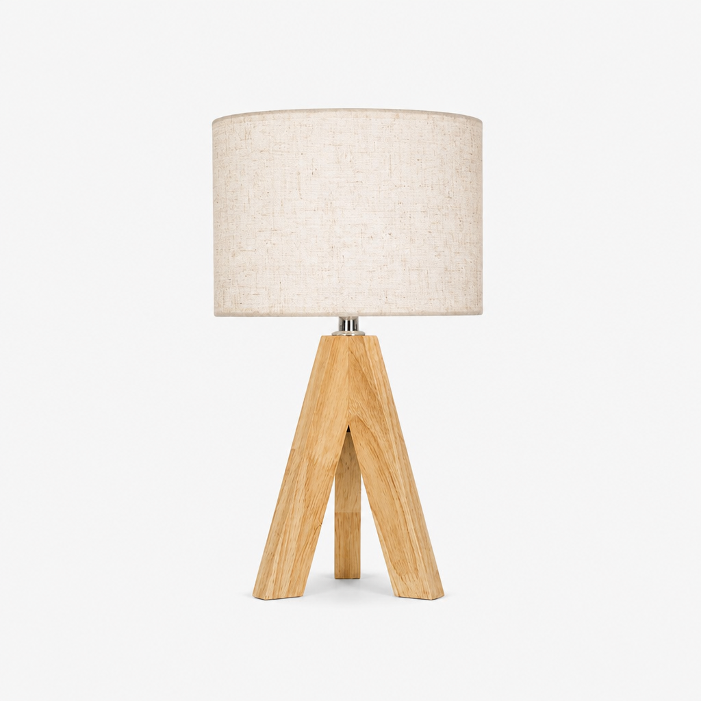 Lampe de Chevet USB Bambou Dimmable A — photo produit fond gris