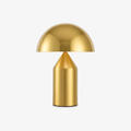 Lampe de Table Champignon Design Or S — photo produit fond gris