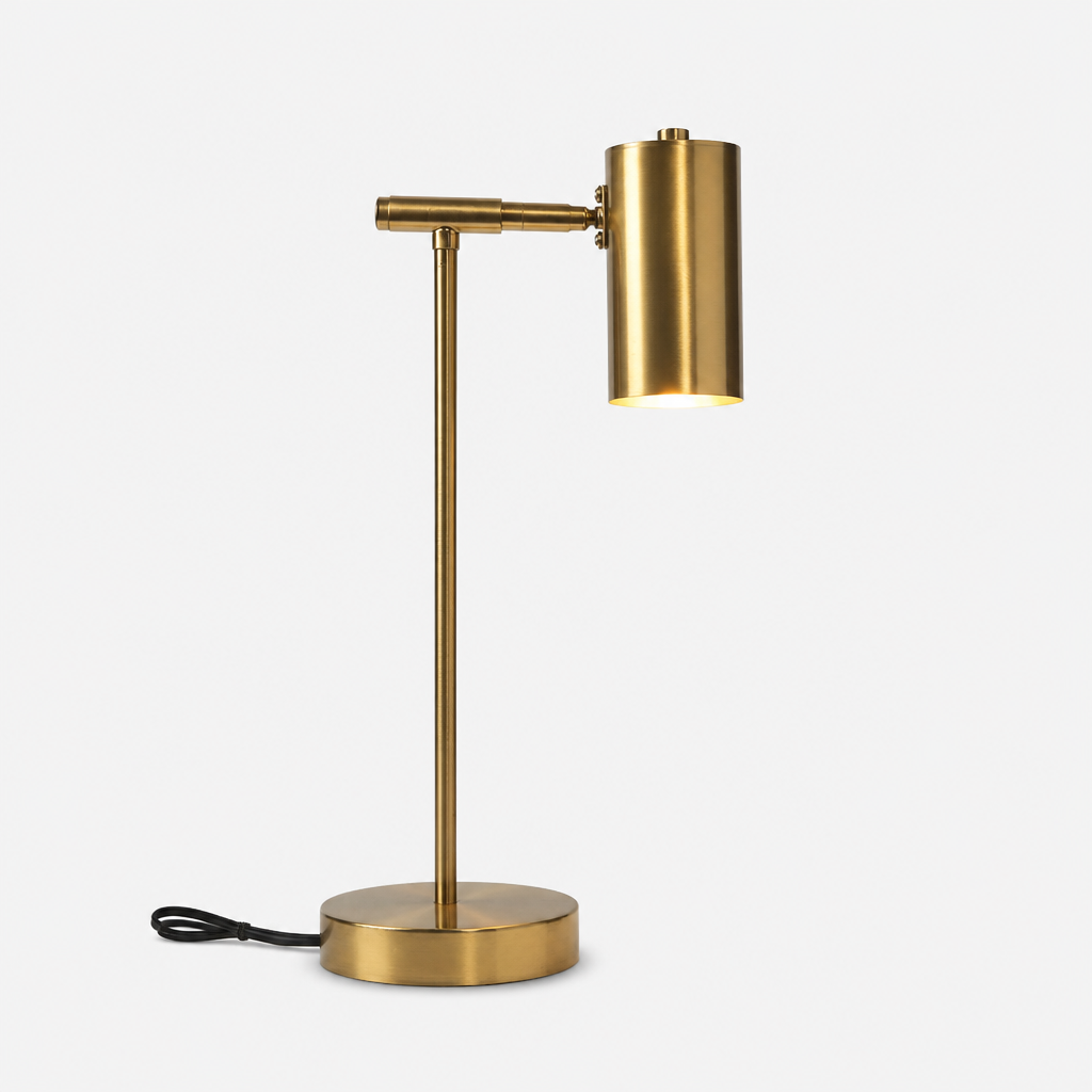 Lampe de Table Design Doré Nordique A — photo produit fond gris