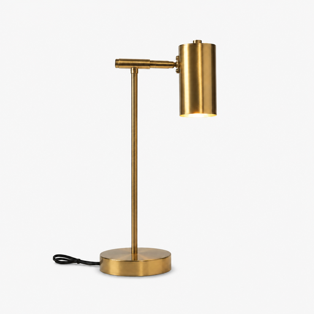 Lampe de Table Design Doré Nordique A — photo produit fond gris