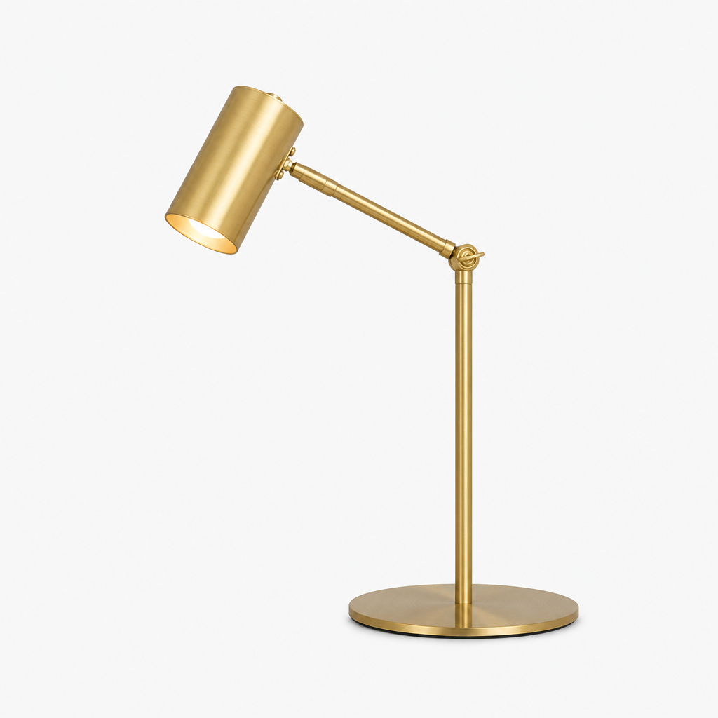 Lampe de Table Design Doré Nordique B — photo produit fond gris