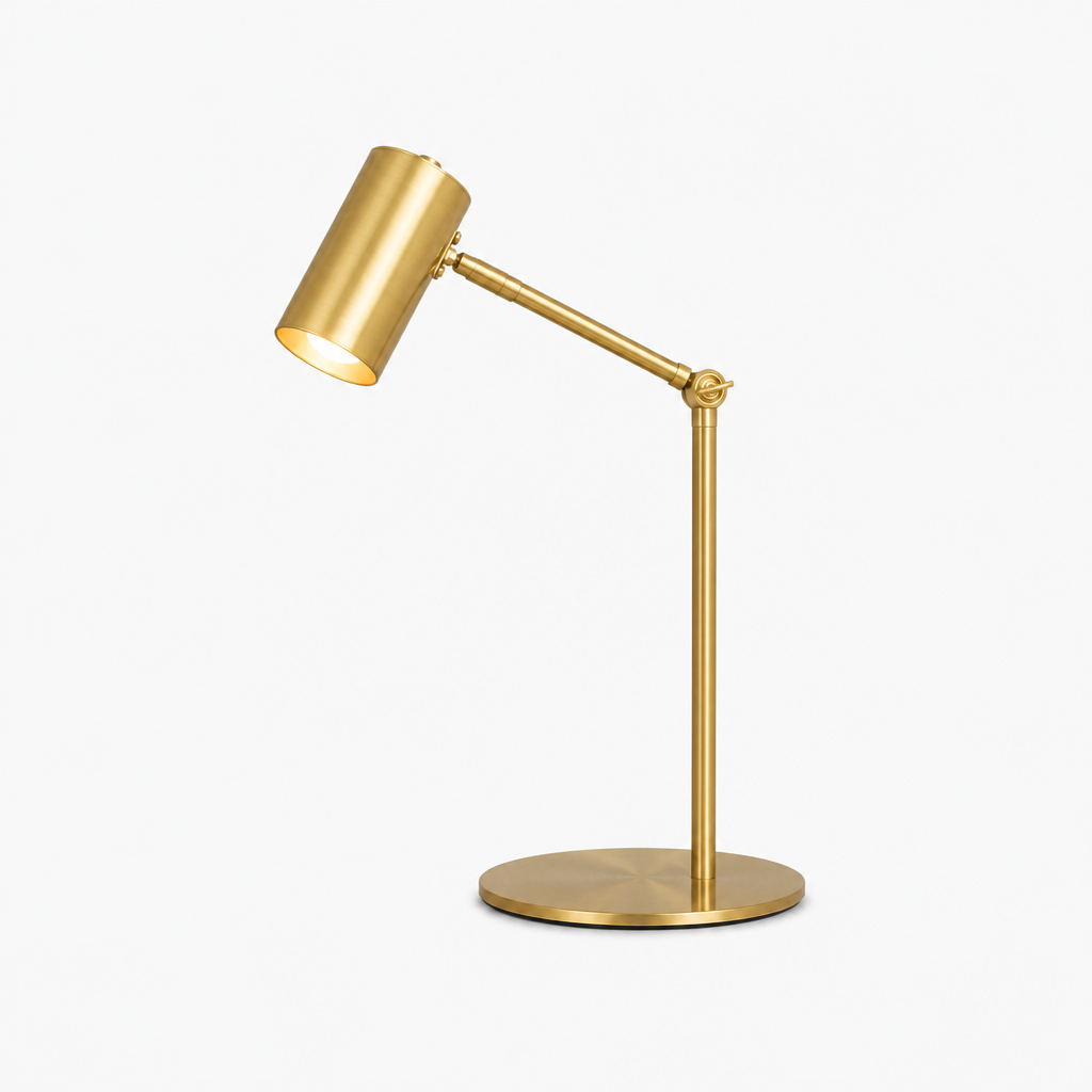 Lampe de Table Design Doré Nordique B — photo produit fond gris