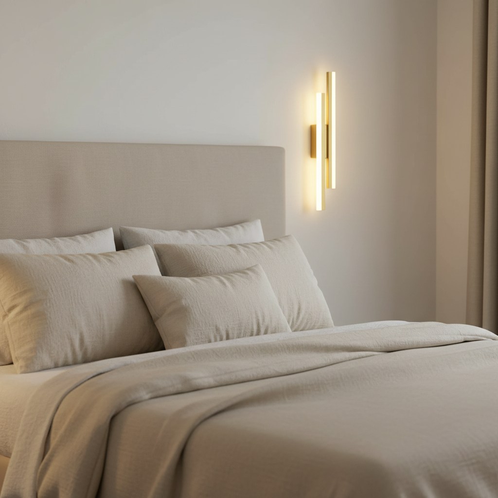Lampe Design Murale — mise en situation chambre