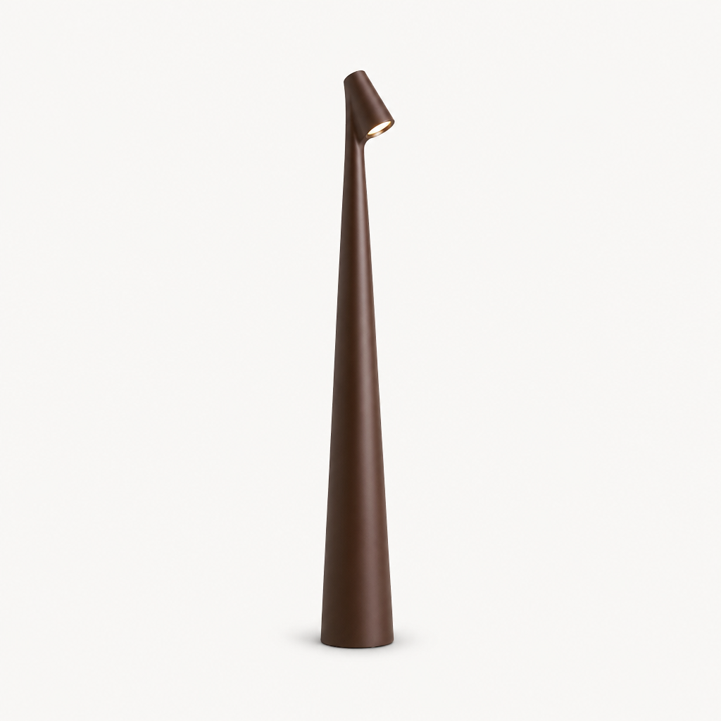 Lampe LED Tube USB Rechargeable Tactile Marron — photo produit fond gris