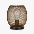 Lot 2 Lanternes Métal Grillage LED A — photo produit fond gris