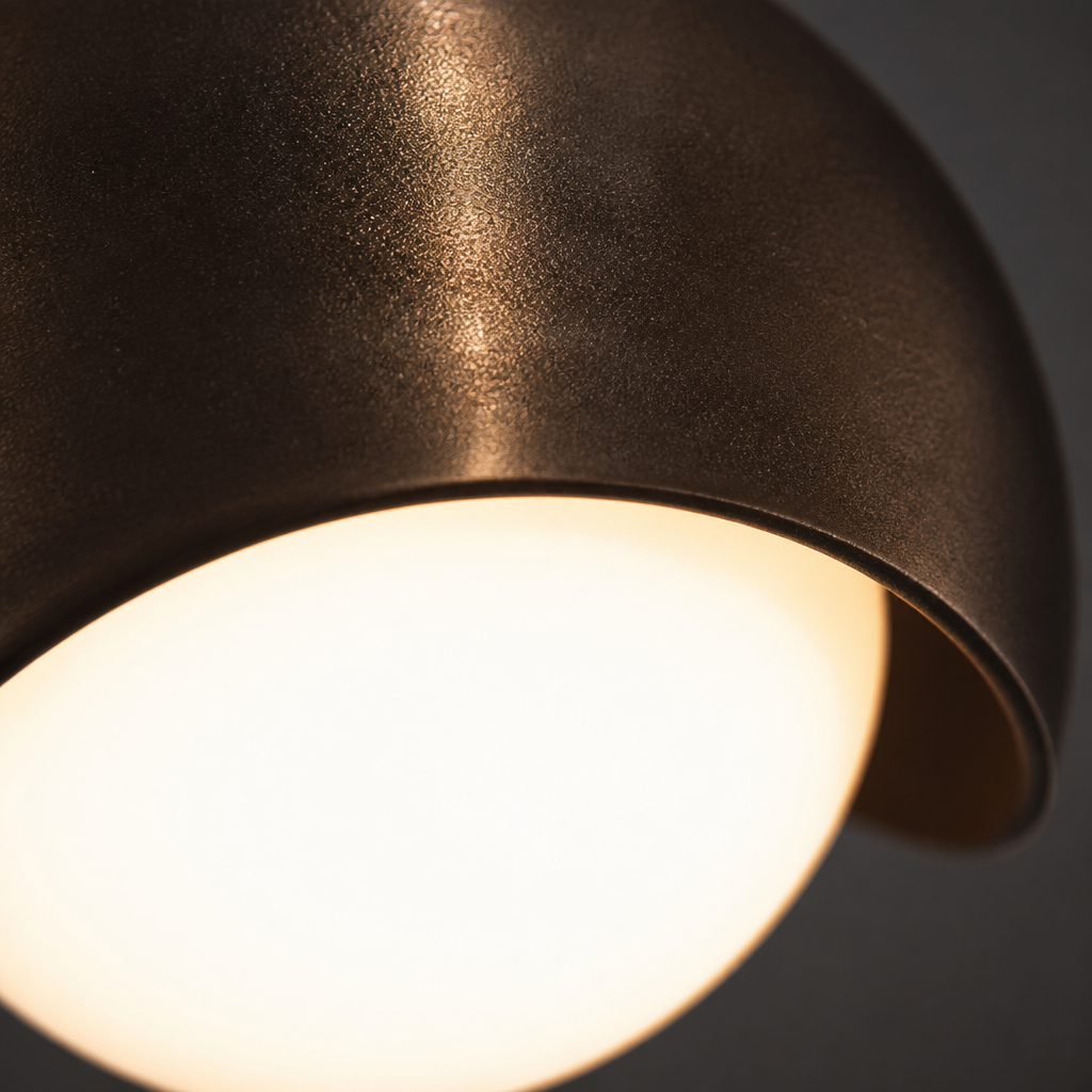 Lustre Cristal Noir — gros plan détail matière