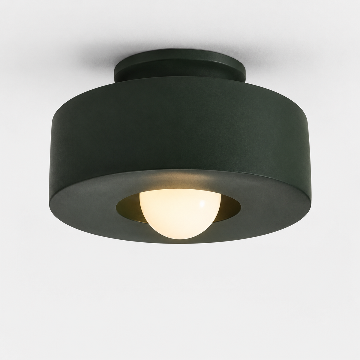 Plafonnier Entrée Vert — photo produit fond gris