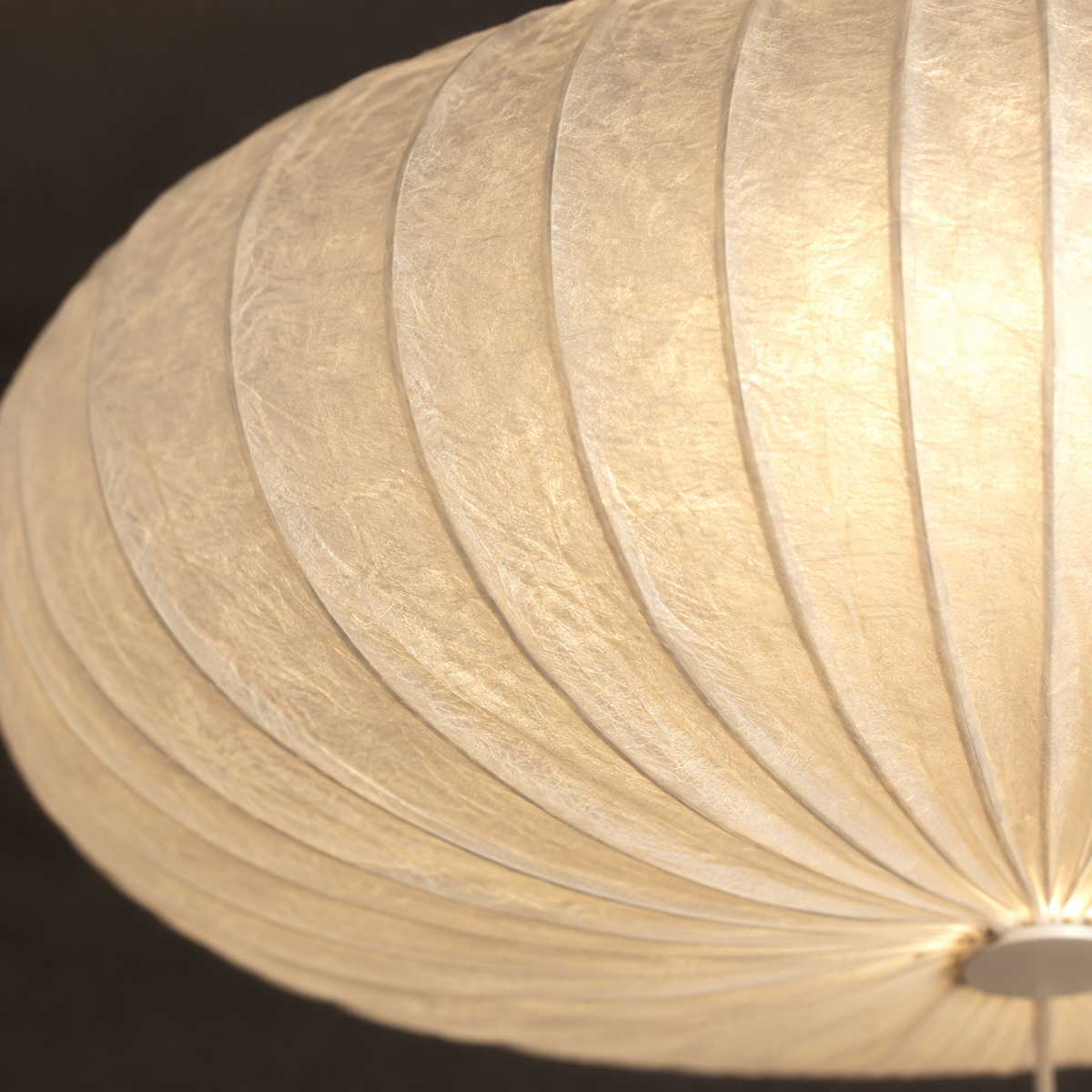 Plafonnier LED Suspendu 45cm — gros plan détail matière