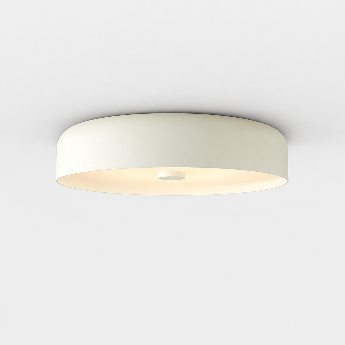 Plafonnier Salon Blanc — photo produit fond gris