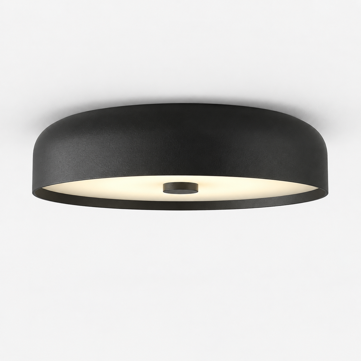 Plafonnier Salon Noir — photo produit fond gris