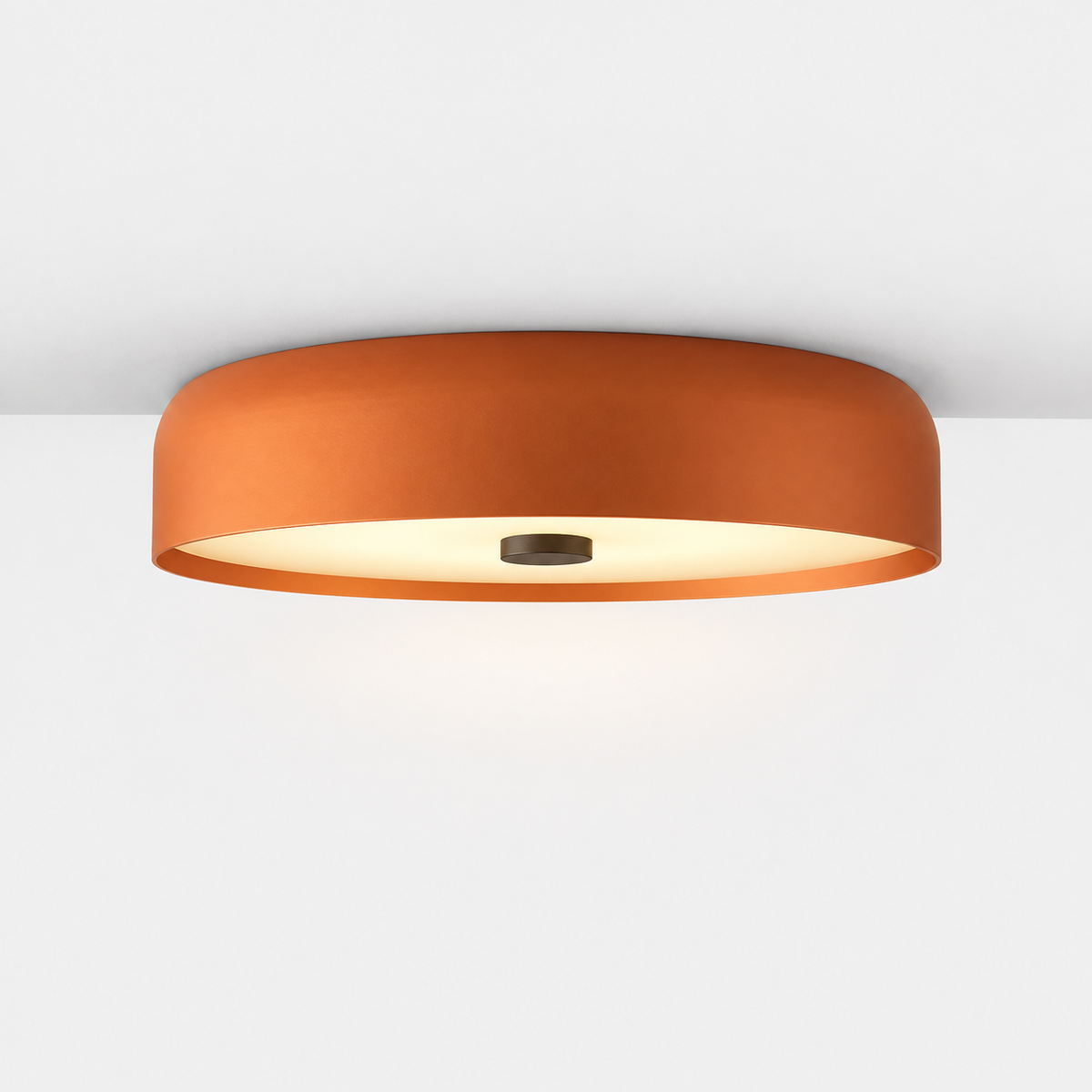 Plafonnier Salon Orange — photo produit fond gris