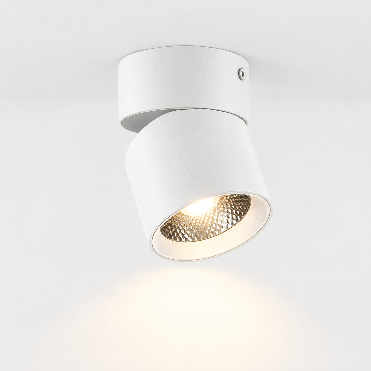 Spot Plafond Blanc 1 pièce 3 Couleurs — photo produit fond gris
