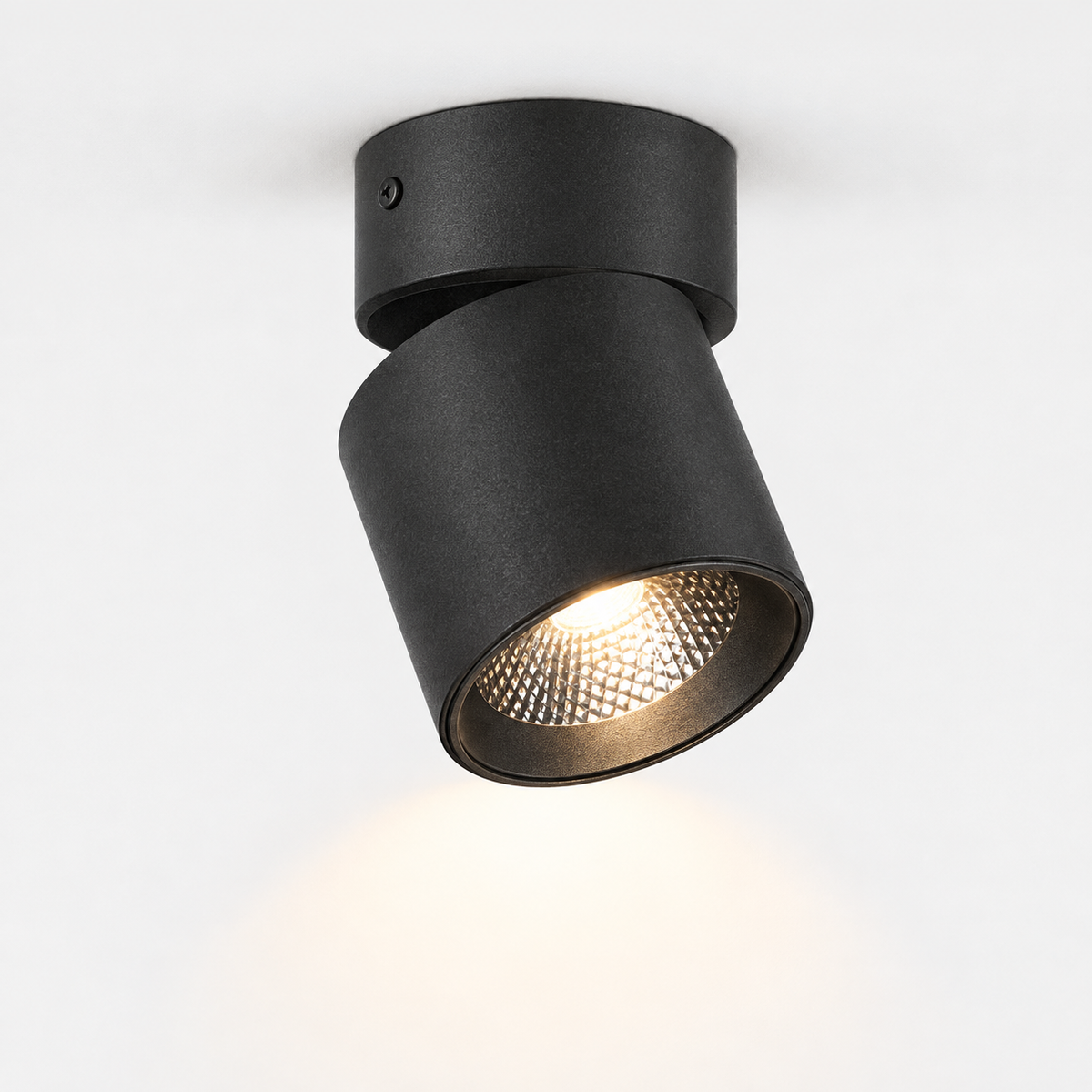 Spot Plafond Noir 1 pièce 3 Couleurs — photo produit fond gris
