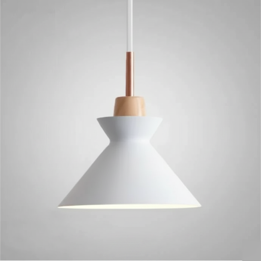 Suspension Bois et Métal — photo produit fond gris