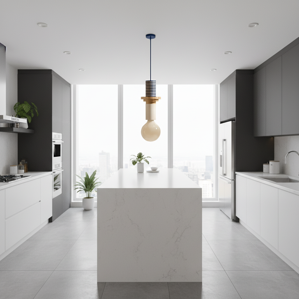 Suspension Bois Nordique — mise en situation cuisine