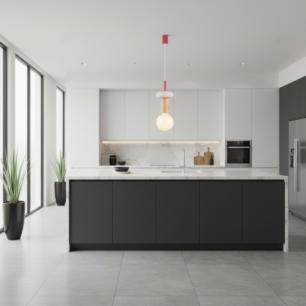 Suspension Bois Nordique — mise en situation cuisine