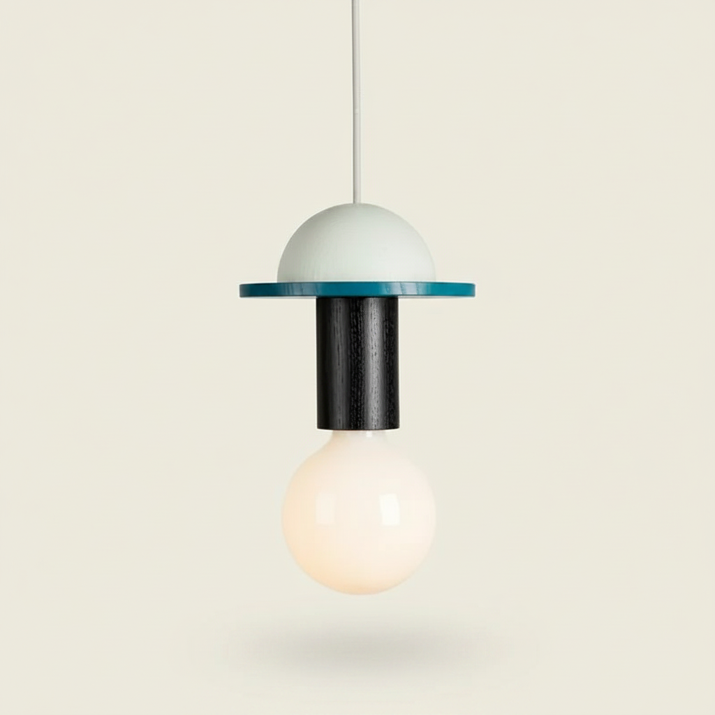 Suspension Bois Nordique — photo produit fond gris