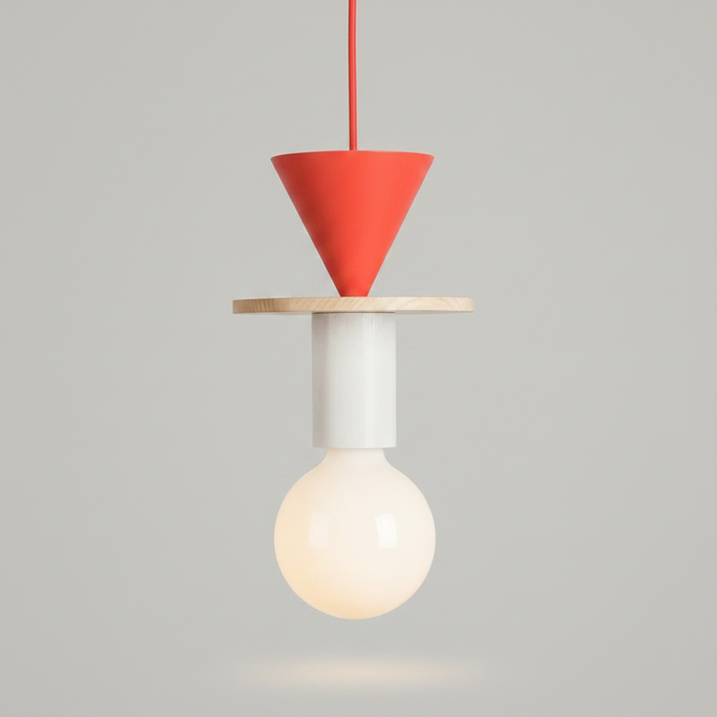 Suspension Bois Nordique — photo produit fond gris
