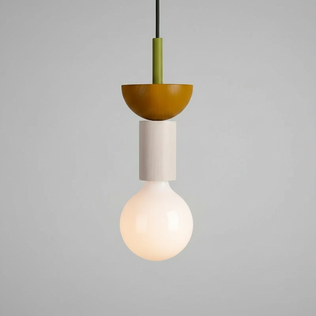 Suspension Bois Nordique — photo produit fond gris