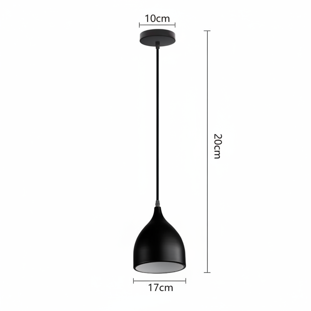 Suspension Fer Géométrique — dimensions 20 cm × 17 cm