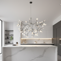 Suspension Firefly LED Branches Noir — mise en situation cuisine