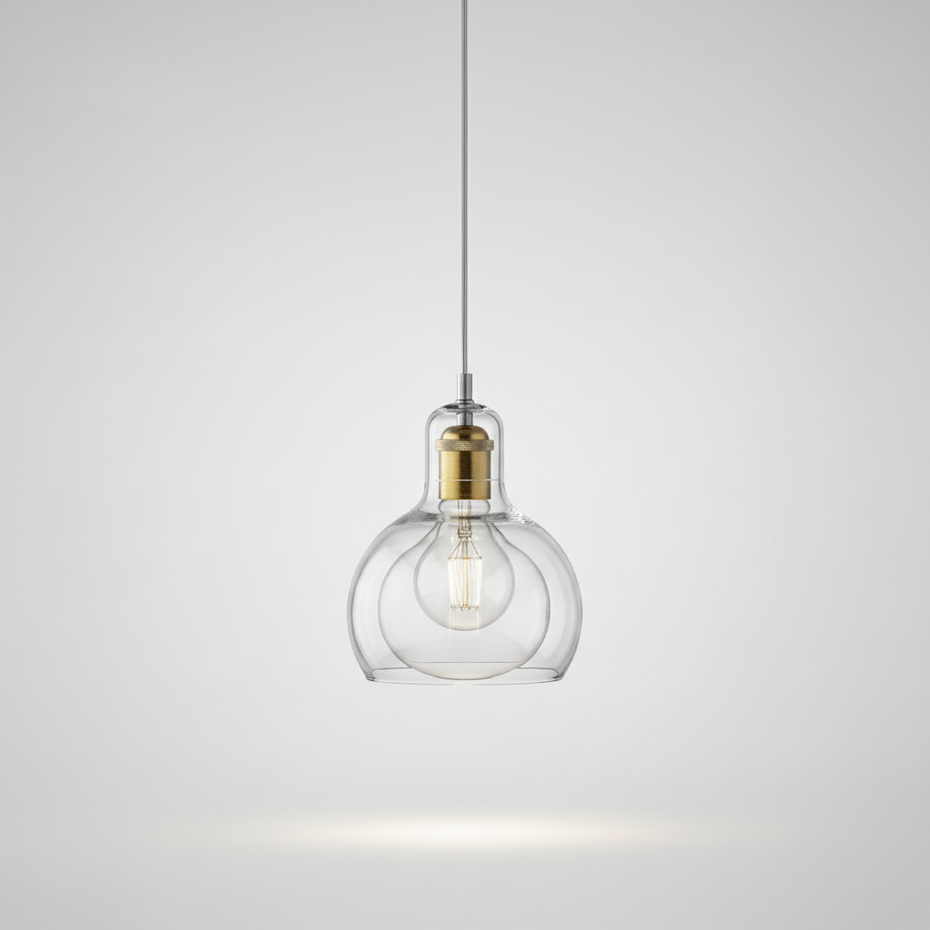 Suspension Globe Rétro — photo produit fond gris