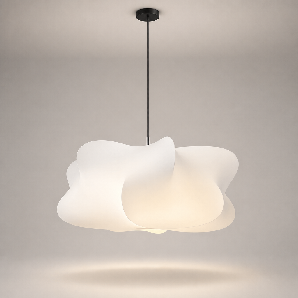 Suspension Nuage Soie Artisanale — photo produit fond gris