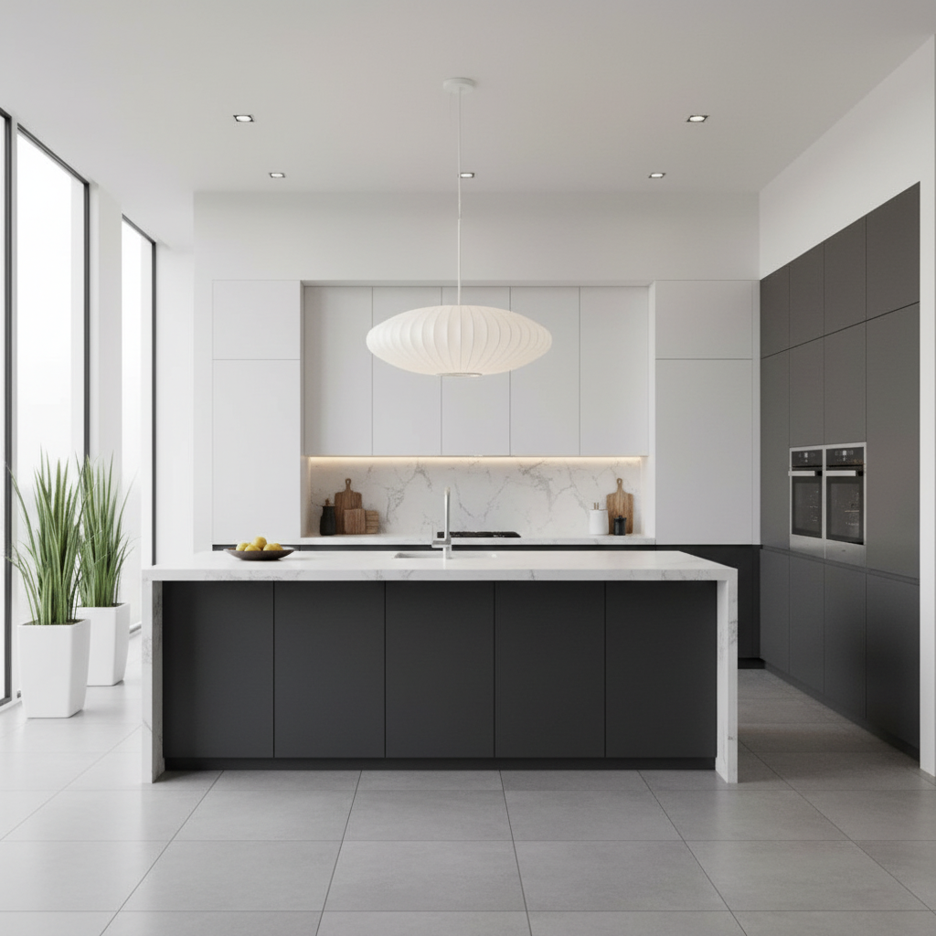 Suspension Tissu Soie — mise en situation cuisine
