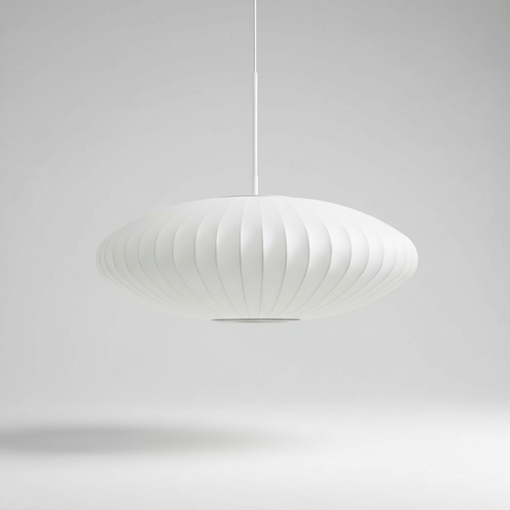 Suspension Tissu Soie — photo produit fond gris