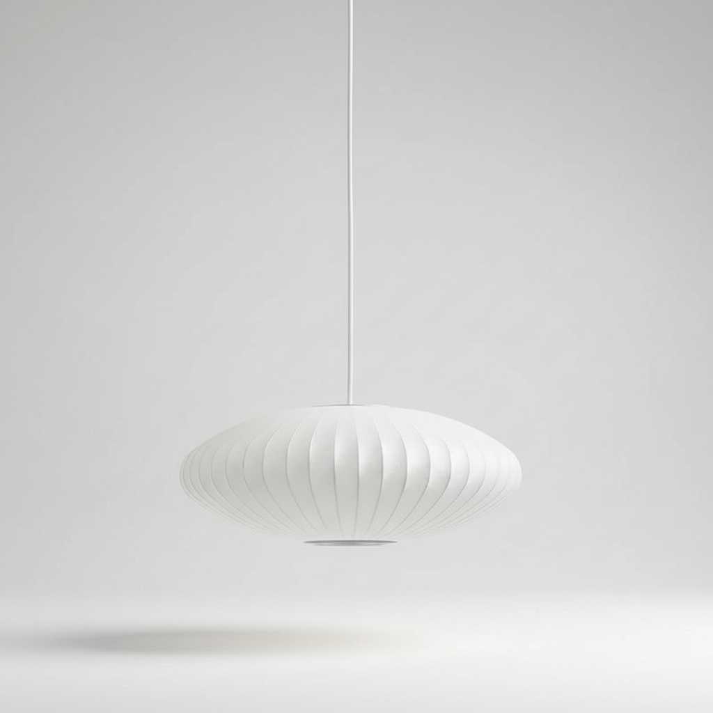 Suspension Tissu Soie — photo produit fond gris