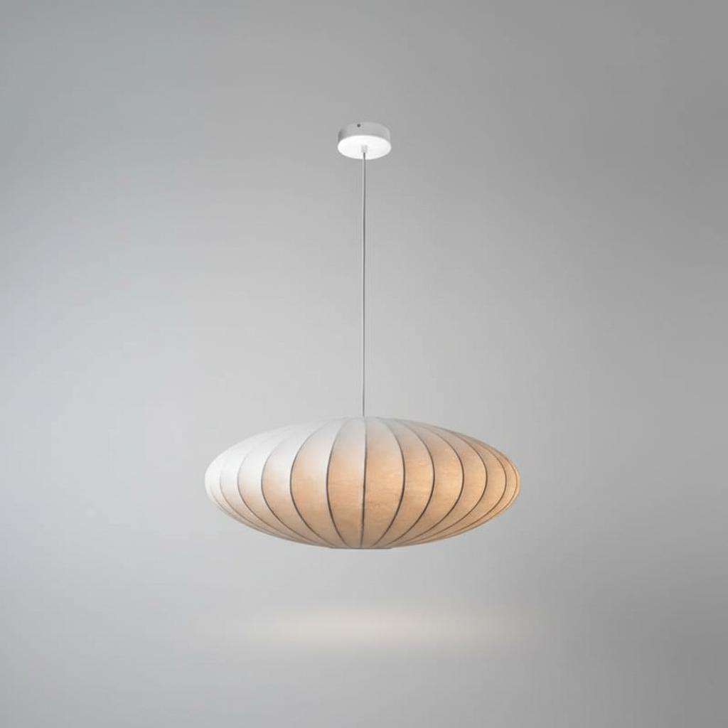 Suspension Tissu Soie — photo produit fond gris