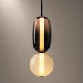 Suspension Verre Design Nordique Style 1 — gros plan détail matière et finition